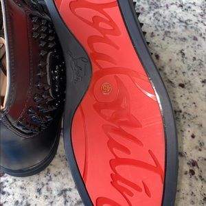 Christian Louboutin Red Bottom Spiked Sneakers